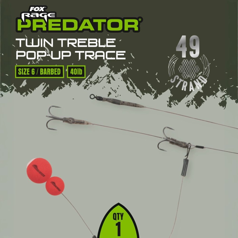 Fox Rage Predator Twin Treble Pop-Up Traces